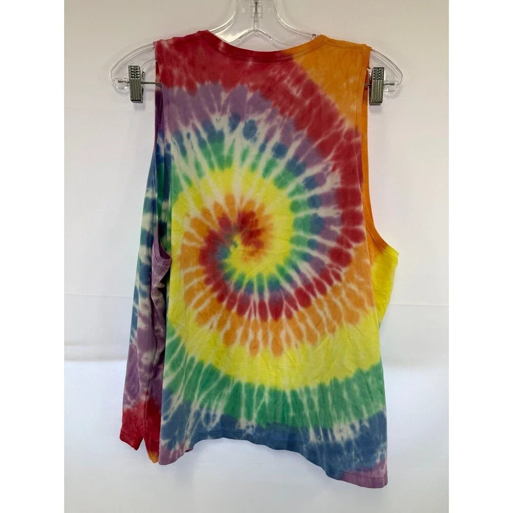 Bombas 100% Pima Cotton Multicolor Tye-Dye Tank Top Womens XXL - Picture 2 of 4